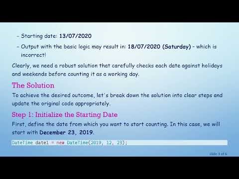 Finding the Next 5 Working Days: A Step-by-Step Guide to Date Calculation in C#