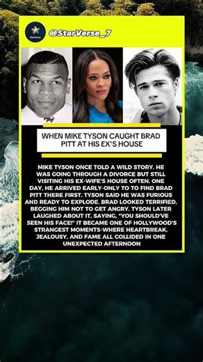 When Mike Tyson Caught Brad Pitt at His Ex's House The Wild True Story.Robin Givens. #shorts