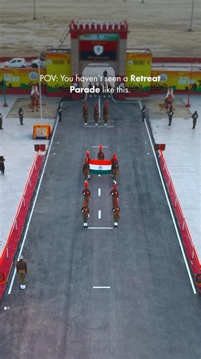 India-Pak Border Retreat Ceremony at Nadabet 🔥 | Gujarat Tourism Highlight #shorts #nadabet