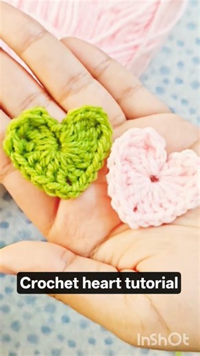 How to crochet little heart// Crochet Heart Pattern @CraftPopups #crochetforbeginners #crochet