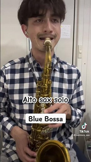 【BLUE BOSSA】alto sax solo #improvisation #saxophone