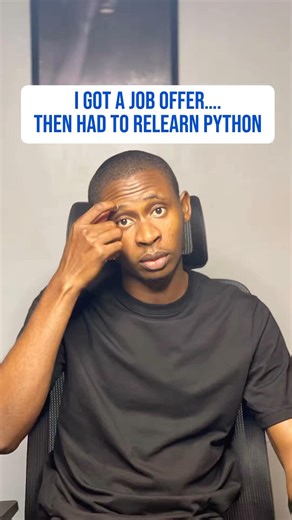 Relearning Python Fingers crossed I will keep you guys updated… #Python #SoftwareEngineering