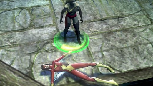 Spider-Woman Bearhug Ryona: K.O. Face-Up