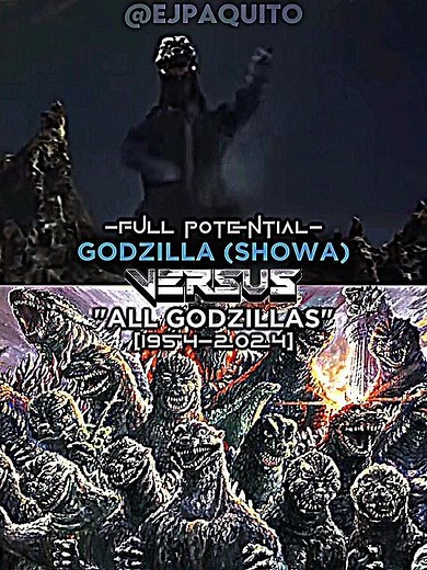 godzilla (era showa) vs all godzillas (1954-2024) #short #showagodzilla