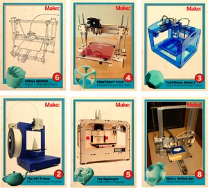3D Printer Trading Cards (From the Future!) #3dthursday