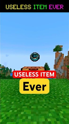 👎USELESS ITEM EVER in MINECRAFT!✨