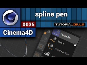 0035. spline pen tool in cinema 4d