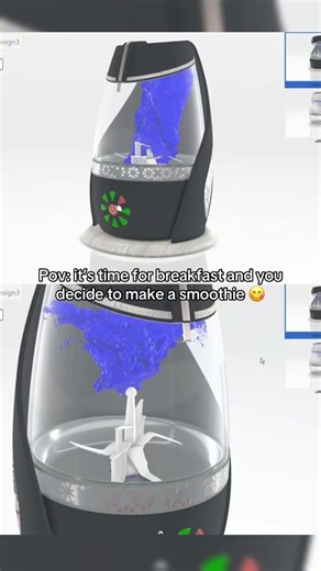 Ever wondered what happens inside a blender? 👀 We’ve got you! #engineers #simulation