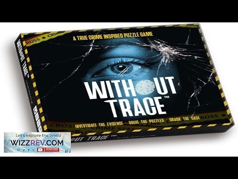 True Crime Murder Mystery Puzzle Board Game. Investigation Detective Escape Room