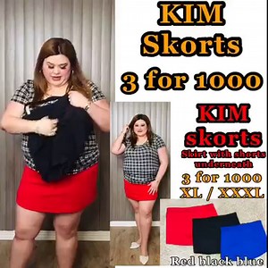96 reactions · 19 comments | 朗朗KIM SKORTS 朗朗 3 for 1000 only Skirt with shorts underneath Xl and xxxl to order : pls message us and send ITEM CODE / NAME/ ADDRESS/ CONTACT NUMBER. CASH on Delivery All items are stretch, garterized, non-iron, comfy and legit plus size. | Chubby Chic Online Shop | Facebook