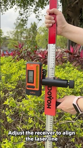 How to use a laser grade rod? Dovoh DP2400 Tutorial #graderwork #constructiontool #outdoorprojects