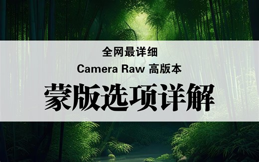 全网最详细的Camera Raw 高版本蒙版选项使用详解