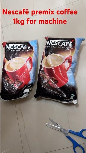 Nescafé premix 1 kg powder for coffee machine unboxing #nescafe #coffee @750 #amazon 2 pouch