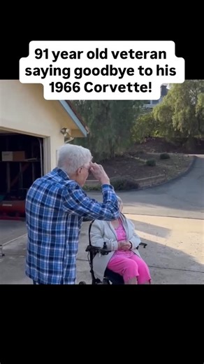 Corvette Club | 91 year old veteran says goodbye to his 1966 Corvette as he couldn’t handle the Corvette anymore due to age! 🎥 @karen93003 #c8corvette... | Instagram