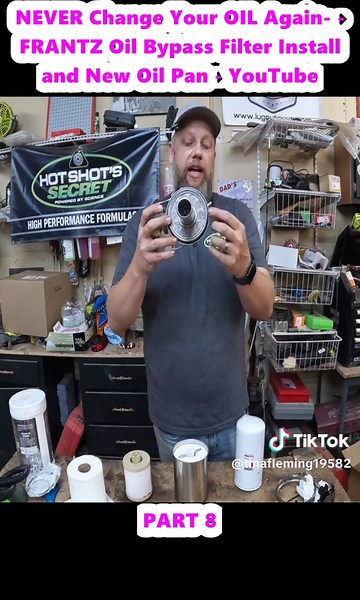 FRANTZ Oil Bypass Filter Install and New Oil Pan – Never Change Your Oil Again