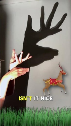 Reindeer Hand Shadow 🦌 | Cinema in Silhouette Series Part 4 | #kidsactivities