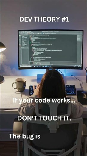 If Your Code Works.. Don't Touch It 🤣 #programming #shorts #coding #devlife #programmingjokes #viral