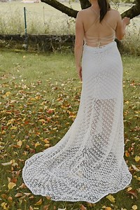 Crochet Wedding Dress Pattern // Crocheted Long Dress // Boho Dress // Goodiby - Etsy