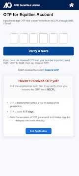 OTP has not been verified (issue fixed version 2)