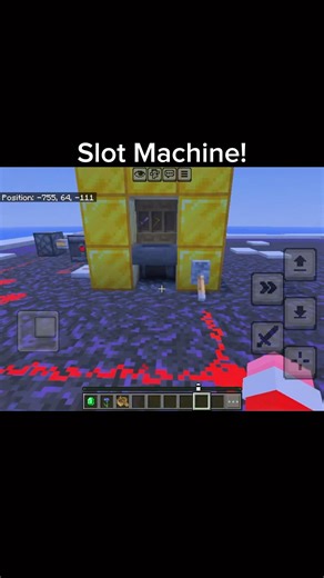 Minecraft Slot Machine #minecraft #gaming #minecraftshorts #slotmachine #viral #reels #mcyt #shorts