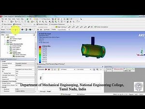09 Explicit Dynamics Pressure Vessel - Ansys Tutorial