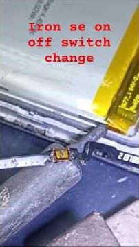 iron se on off switch change! vol key replace! #repair #trendingshorts #electronic #viral