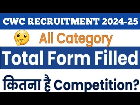 CWC RECRUITMENT 2024-25 TOTAL FORM FILLING 🤔LAST TIME / TOTAL COMPETITION #cwc24 #cwc
