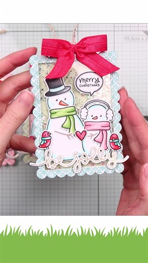5.5K views · 237 reactions | Marine made the most fun and festive shaker tags featuring hot foil and Frosty Friends! #lawnfawn #Christmas #cardmakingideas #papercrafting #snowmen #shakertags #shakercards #holidaycards | Lawn Fawn | Facebook