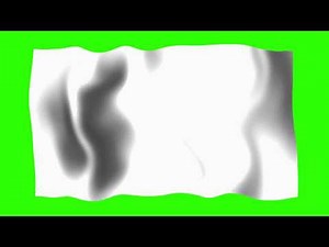 White Waving Flag - Free HD Green Screen Animation