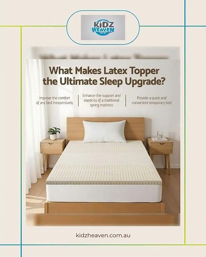 Giselle Bedding Latex Mattress Topper 5cm King Single