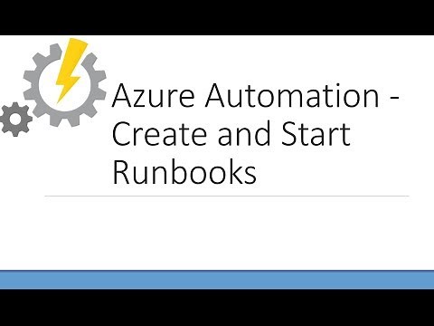 Create and Run PowerShell Runbooks in Azure Automation