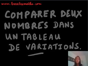 Tableau de variation d'une fonction : comment comparer deux nombres ? [Vidéo] (Seconde) - Bosse Tes Maths