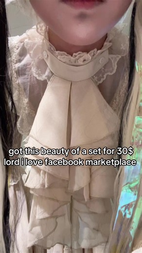be jealous of me or some edit: i just looked up ouji/ruffle/victorian/lolita on my facebook marketplace usually, brand is faeriesdaffodil