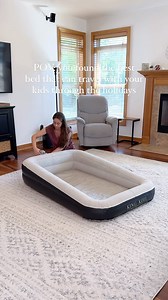 Brittini | Finds for Moms on Instagram: "Who is traveling for the holidays?? 🙋‍♀️ I looked all around for the best travel toddler bed and I absolutely love this one with the raised sides and removable inner mattress so you can fit a crib sheet on it. Comes with the pump! 🛍️ Comment TRAVEL BED for the link to your DMs! (*please follow first so my message doesn’t get hidden!) or follow my bio to Amazon and check my travel find list for the 🔗 #amazonfinds #amazonmom #amazonhome #travelhacks #tra