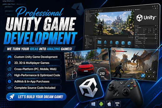 Kashifabbasi902: I will design game in unity 2d, 3d c sharp unity game development for android, ios, pc for $50 on fiverr.com