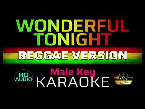WONDERFUL TONIGHT - Reggae | KARAOKE - Male Key