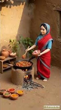 Miniature DOll Chicken Curry Cooking ASMR | Indian Village Tiny Kitchen Recipe | @MiniatureIndian