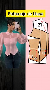 186K views · 3.8K reactions | Patronaje de blusa de botones y transparencia #costura #patronaje #corteyconfeccion | Clases de costura en monterrey | Facebook