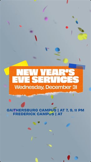 Church of the Redeemer on Instagram: "There’s no better way to end the year than in God’s presence and surrounded by community. Join us for our New Year’s Eve services as we look back with gratitude and welcome 2026 with faith. Service Times: Gaithersburg: 7, 9, 11 PM Frederick: 9, 11 PM Kids ministry is available for grade 5 and under at 7 PM. Sign Language Interpretation and Spanish Translation available. Come celebrate with us. Find the details at church-redeemer.org/holidayservices : : : #my