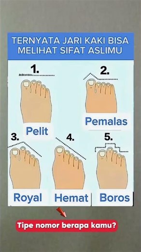 TES KEPRIBADIAN JARI KAKI! Ternyata Bentuknya Bisa Ungkap Sifat Aslimu