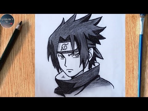 Easy Anime Drawing | How to draw Sasuke Uchiha| Naruto Drawing Tutorial step by step.