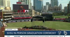 SDSU holds in-person graduation ceremony at Petco Park