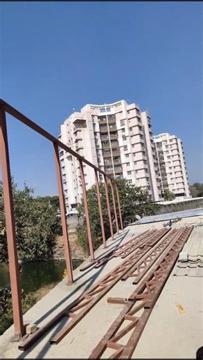 How to make a shade structure | शेड कैसे बनाया जाता है💪 #steelstructure