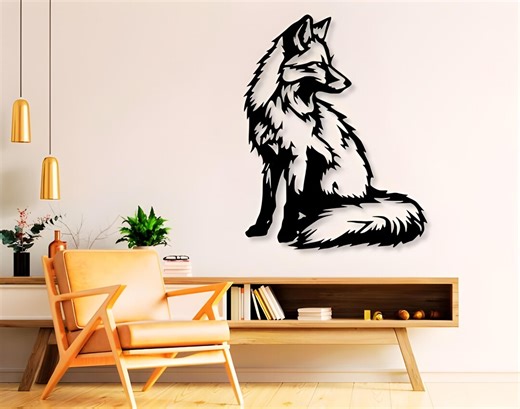 Fox Svg Dxf Png Files Fox Vector Art Cut File for Cnc Laser Plasma Cricut - Etsy