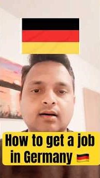 How to get a job in Germany? #GermanyJobs #RecruitmentGermany #GermanCareer #jobsuche