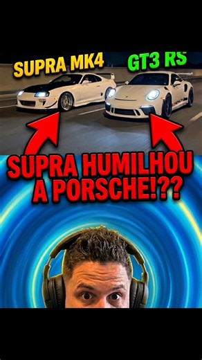 SUPRA MK4 vs PORSCHE GT3 RS: O FINAL É HUMILHANTE! 😱💀 #shorts