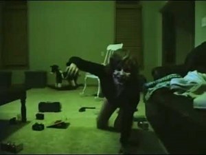 Ghost caught on tape rocking chair (Halloween Ai)