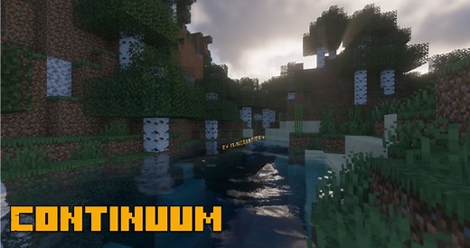 Continuum Shaders - шейдеры для мощных ПК, континум [1.19.4] [1.18.2] [1.17.1] [1.16.5] [1.12.2] [1.7.10]