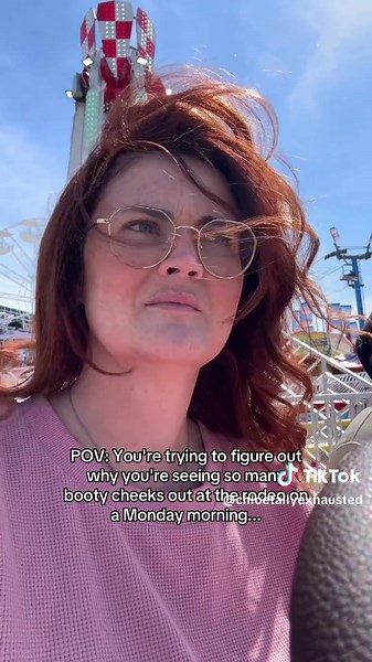 Literal cheeks clapping in front of me #houston #houstonrodeo