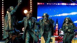 History comes to life on the BGT stage with Big Name Statues!